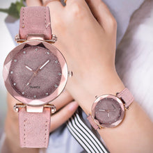 Charger l&#39;image dans la galerie, Casual Women Romantic Starry Sky Wrist Watch Leather