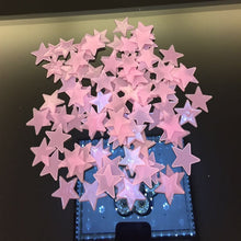 Charger l&#39;image dans la galerie, 100pcs/bag 3cm Glow in Dark Toys Luminous Star Stickers Bedroom
