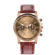 Charger l&#39;image dans la galerie, New Fashion Women men Leather Band Quartz Analog