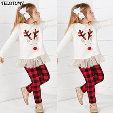 Charger l&#39;image dans la galerie, 2019 FASHION Toddler Kids Baby Girl Deer T shirt Tops