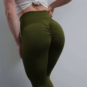 New High Waist Leggings Women Fitness Clothes Slim Ruched