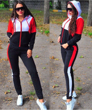 Charger l&#39;image dans la galerie, Women Plus Size Tracksuit Two Piece Set Casual Sport