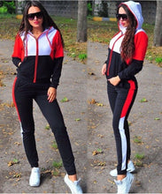 Charger l&#39;image dans la galerie, Women Plus Size Tracksuit Two Piece Set Casual Sport