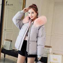 Charger l&#39;image dans la galerie, PinkyIsblack Winter Jacket Women 2019 New Fashion Slim