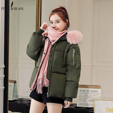 Charger l&#39;image dans la galerie, PinkyIsblack Winter Jacket Women 2019 New Fashion Slim