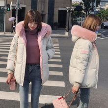 Charger l&#39;image dans la galerie, PinkyIsblack Winter Jacket Women 2019 New Fashion Slim