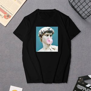 Harajuku Women's T-Shirt David Michelangelo Statue Print Tees T