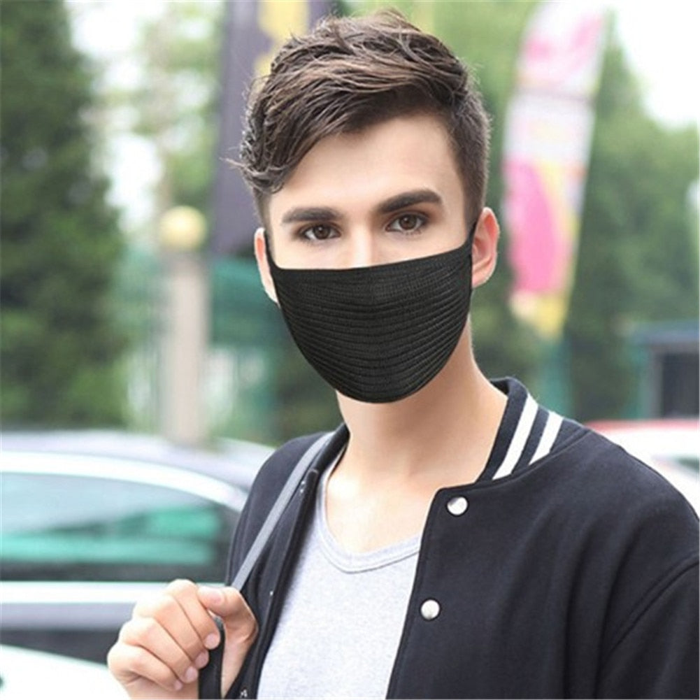 1Pc Stylish Autumn Winter Knitted Warm Mouth Masks For Women Men