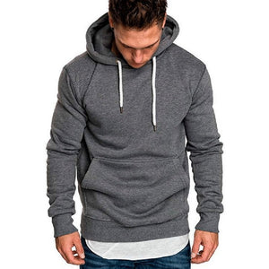 2019 Sweater Men Solid Pullovers New Fashion Men Casual Hooded