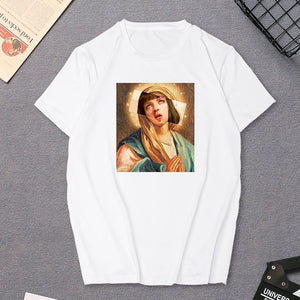Harajuku Women's T-Shirt David Michelangelo Statue Print Tees T