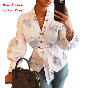 Pineapple Blouse Women's Shirt Ananas White Long