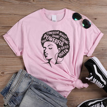 Charger l&#39;image dans la galerie, ONSEME Afro Lady Graphic T Shirts Feminist Tees Black Queen Girl Power