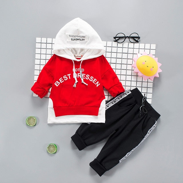 Toddler Boys Clothes 2019 Autumn Winter Kids Clothes Hooded+Pant