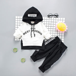 Toddler Boys Clothes 2019 Autumn Winter Kids Clothes Hooded+Pant