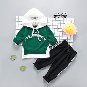 Toddler Boys Clothes 2019 Autumn Winter Kids Clothes Hooded+Pant