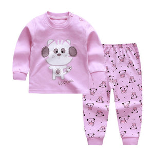 CYSINCOS Baby Cartoon Clothing Set Casual Children