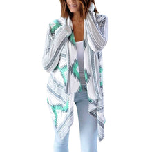 Charger l&#39;image dans la galerie, Women Cardigan sweater Casual Geometric Print Long