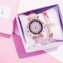 Charger l&#39;image dans la galerie, 2019 Women Watches Bracelet set Starry Sky Ladies Bracelet