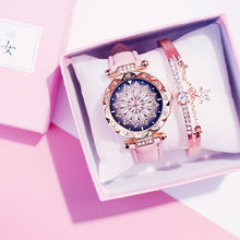Charger l&#39;image dans la galerie, 2019 Women Watches Bracelet set Starry Sky Ladies Bracelet
