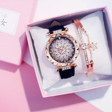 Charger l&#39;image dans la galerie, 2019 Women Watches Bracelet set Starry Sky Ladies Bracelet