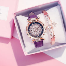 Charger l&#39;image dans la galerie, 2019 Women Watches Bracelet set Starry Sky Ladies Bracelet