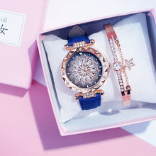 Charger l&#39;image dans la galerie, 2019 Women Watches Bracelet set Starry Sky Ladies Bracelet