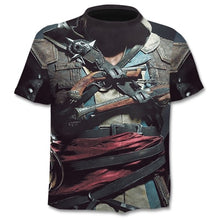 Charger l&#39;image dans la galerie, New summer T-shirt for men 3D skull print T-shirt digital print