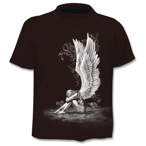 New summer T-shirt for men 3D skull print T-shirt digital print