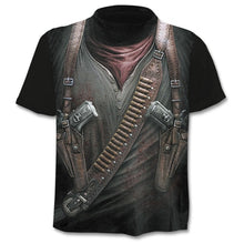 Charger l&#39;image dans la galerie, New summer T-shirt for men 3D skull print T-shirt digital print