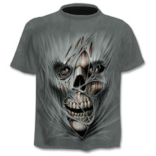 Charger l&#39;image dans la galerie, New summer T-shirt for men 3D skull print T-shirt digital print