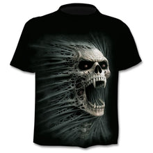 Charger l&#39;image dans la galerie, New summer T-shirt for men 3D skull print T-shirt digital print