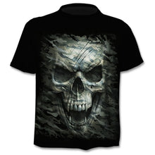 Charger l&#39;image dans la galerie, New summer T-shirt for men 3D skull print T-shirt digital print