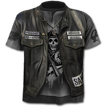 Charger l&#39;image dans la galerie, New summer T-shirt for men 3D skull print T-shirt digital print