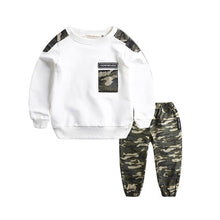Charger l&#39;image dans la galerie, Tops Pants 2PCS Children Boy Winter Outfits Set roupa infantil