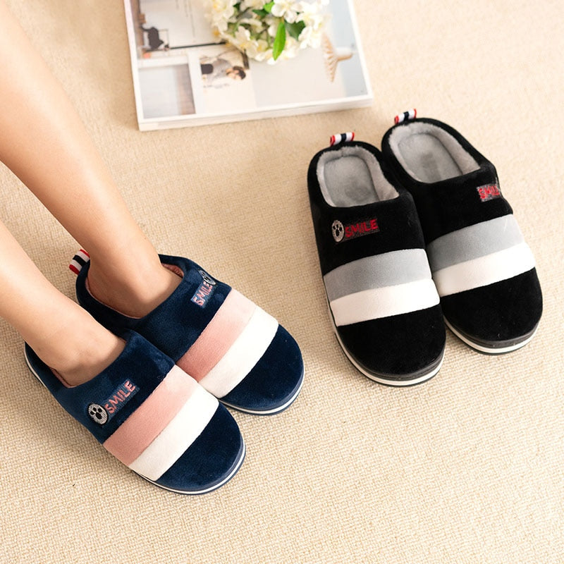 2019 Winter couples cotton slippers handbag with indoor warm