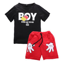 Charger l&#39;image dans la galerie, Hot Sale Boys Clothing Children T-shit+Pants Cotton  Boys Clothes