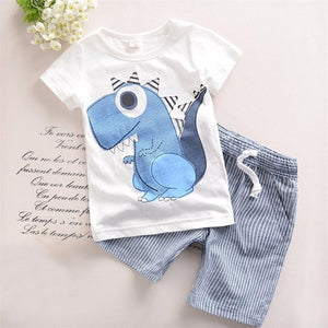 Hot Sale Boys Clothing Children T-shit+Pants Cotton  Boys Clothes
