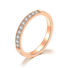 Charger l&#39;image dans la galerie, KNOCK High quality Rose Gold Colors AAA Zirconia Rings for Woman Man Wedding