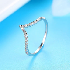 Rose Gold Zircon Ring Woman Magical Beautiful Accessories