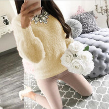 Charger l&#39;image dans la galerie, 2019 Women Plush Sweaters and Pullovers Autumn Winter