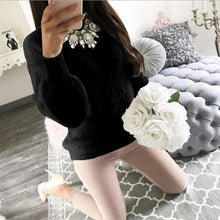 Charger l&#39;image dans la galerie, 2019 Women Plush Sweaters and Pullovers Autumn Winter