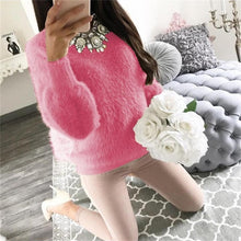 Charger l&#39;image dans la galerie, 2019 Women Plush Sweaters and Pullovers Autumn Winter