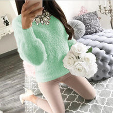 Charger l&#39;image dans la galerie, 2019 Women Plush Sweaters and Pullovers Autumn Winter
