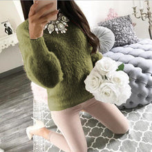 Charger l&#39;image dans la galerie, 2019 Women Plush Sweaters and Pullovers Autumn Winter