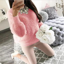 Charger l&#39;image dans la galerie, 2019 Women Plush Sweaters and Pullovers Autumn Winter