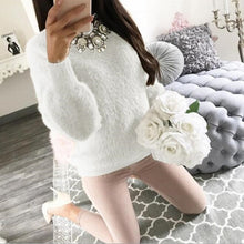 Charger l&#39;image dans la galerie, 2019 Women Plush Sweaters and Pullovers Autumn Winter