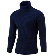 Charger l&#39;image dans la galerie, Winter 2019 Turtleneck Sweater Men Vintage Tricot Pull