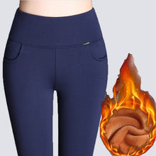 Charger l&#39;image dans la galerie, WKOUD Winter Leggings Women Plus Size High Wais