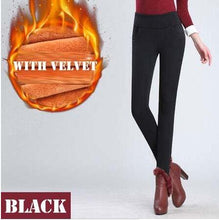 Charger l&#39;image dans la galerie, WKOUD Winter Leggings Women Plus Size High Wais