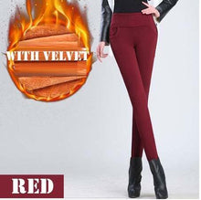 Charger l&#39;image dans la galerie, WKOUD Winter Leggings Women Plus Size High Wais